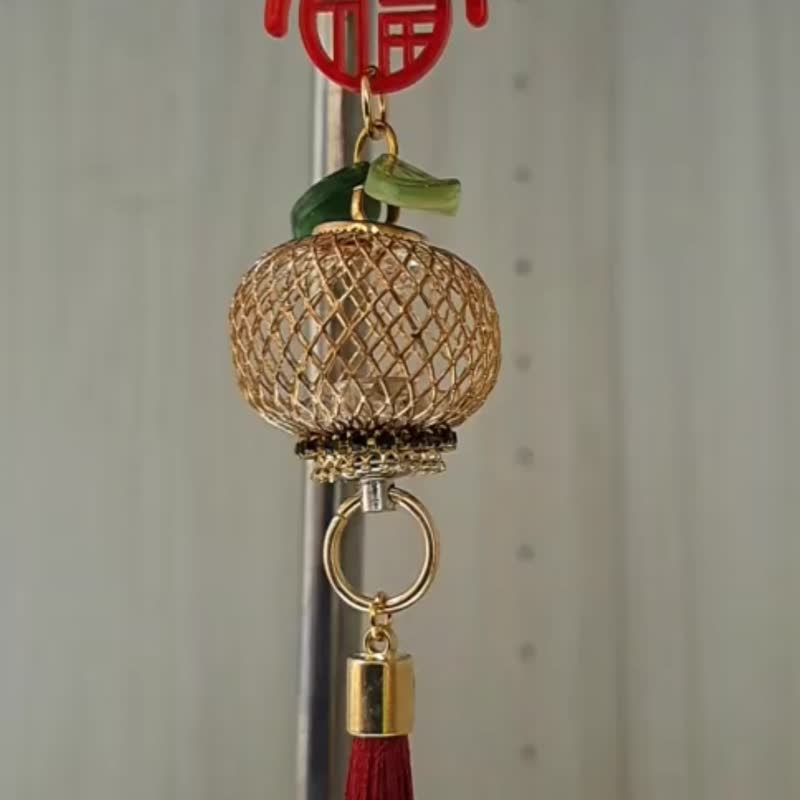 新春大吉【柿柿如意】~變色燈籠吊飾/包包掛飾(附包裝盒) - 吊飾/掛飾 - 其他金屬 