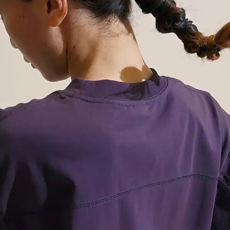 中性風格 拼接設計 COOLMAX材質透氣防曬抑菌涼感短袖Tee 情侶裝T - 男 T 恤 - 其他人造纖維 多色