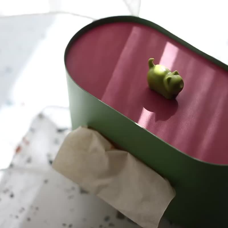 Cute cat foot paper box toilet paper box - กล่องทิชชู่ - โลหะ หลากหลายสี