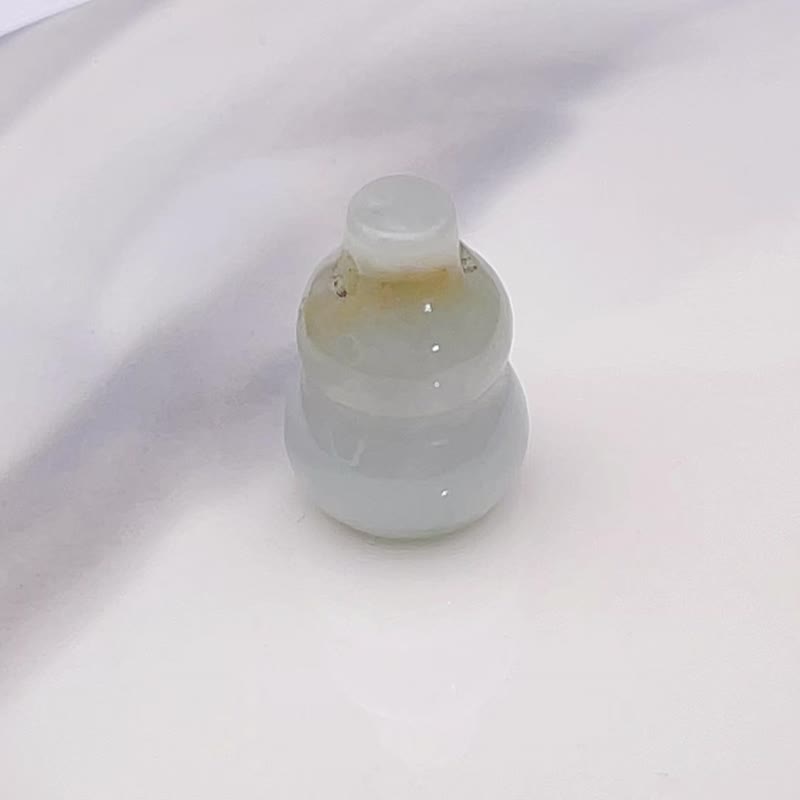 【福祿】飄黃翡翡翠葫蘆 | 天然緬甸玉翡翠A貨 | 送禮 - 吊飾/掛飾 - 玉石 黃色