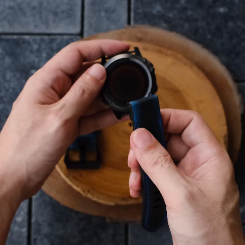 Garmin Watch Band With Quickfit Garmin Connector - 錶帶 - 真皮 多色