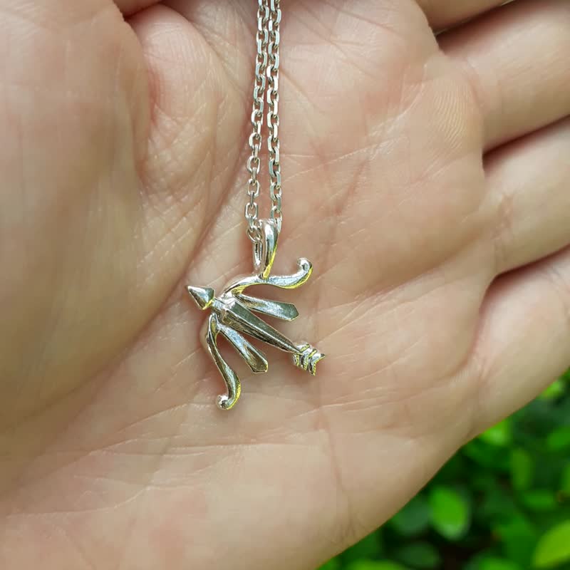 Sagittarius silver pendant - สร้อยคอ - เงิน สีเงิน