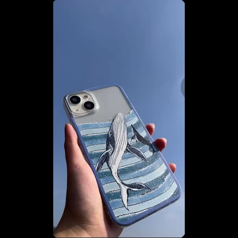 直立抹香鯨 海底風景系列 支援各品牌手機殼CSAK19 - 手機殼/手機套 - 矽膠 多色