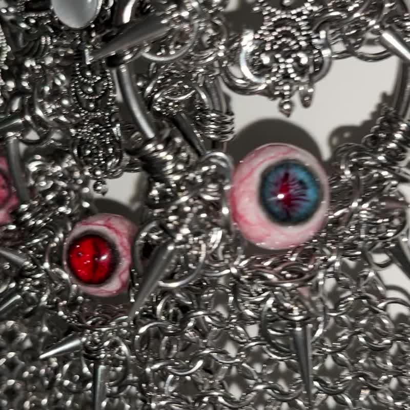 眼球尖刺短領帶 - 領帶/領帶夾 - 其他材質 