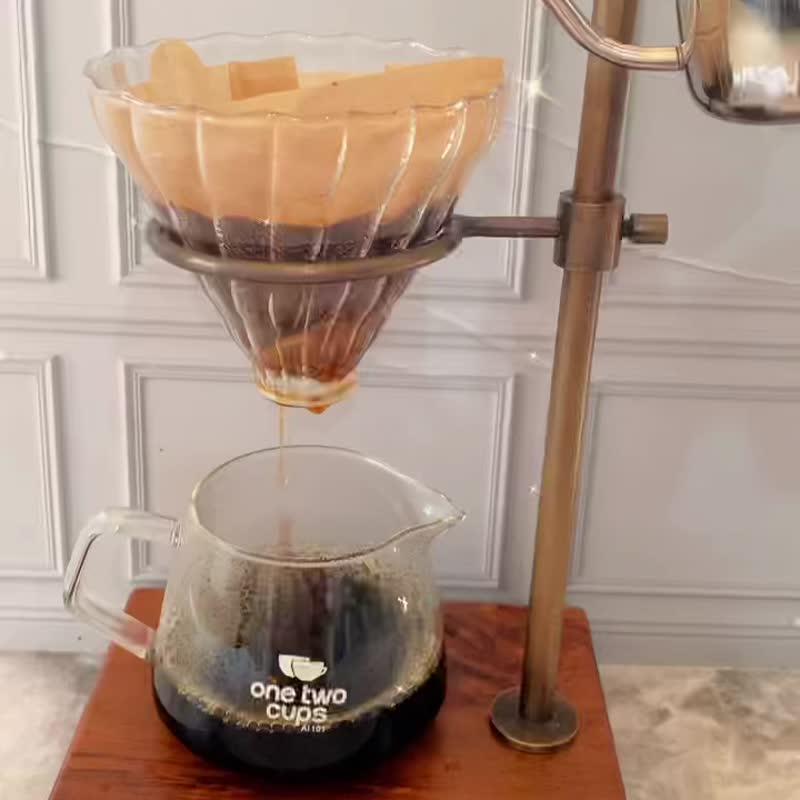 【柚木手沖咖啡架】特價 - 咖啡壺/咖啡器具 - 木頭 咖啡色