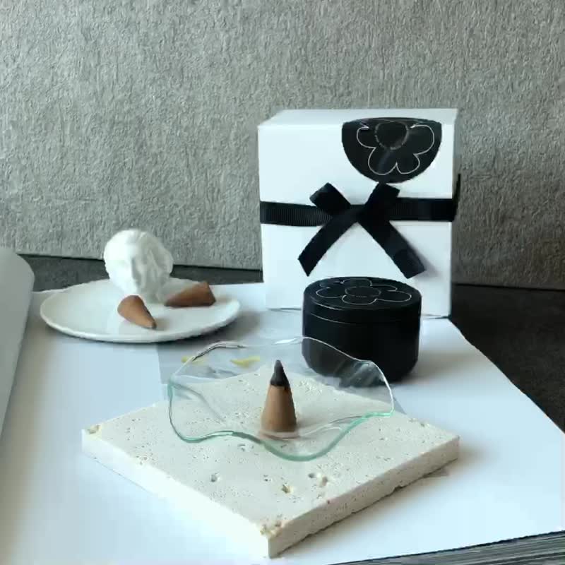 治癒心情水逆 天然小塔香香座組 - 香氛/精油/擴香 - 植物．花 咖啡色