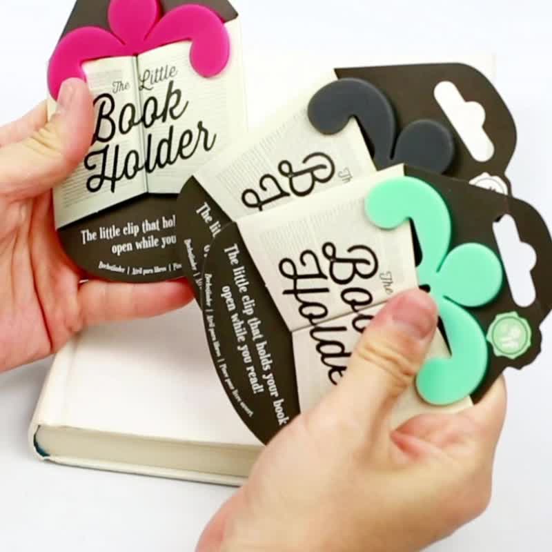 Portable human-shaped book page holder British IF Cultural and Creative English Auxiliary Light Page Book Holder Practical and Simple Portable Book Holder - อื่นๆ - พลาสติก หลากหลายสี