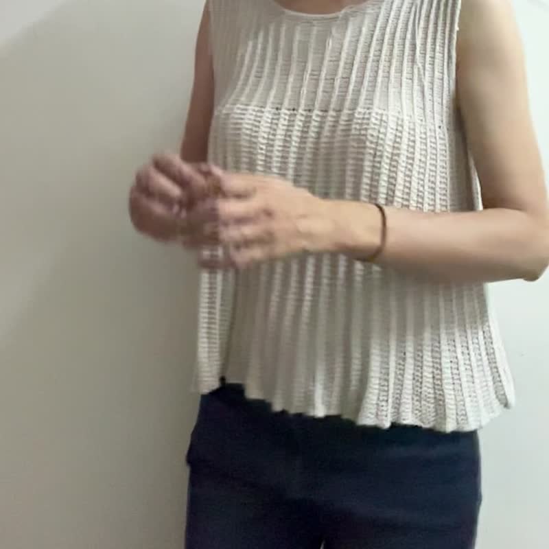 Pleated top 針織上衣中英文電子織圖 - 手工藝教學/工具書 - 其他材質 