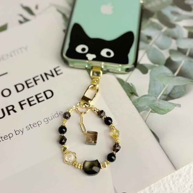 可愛い猫の頭のチャーム:金運と厄除けのお守り、携帯ストラップ 可愛い猫の頭のチャーム:金運と厄除けのお守り、携帯ストラップ