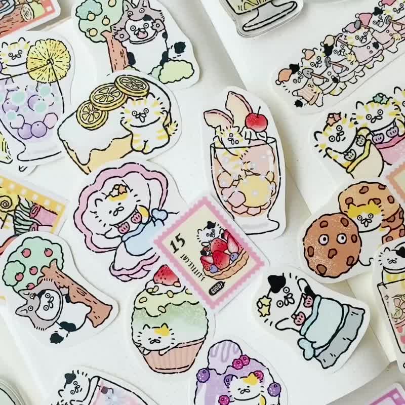 3 little cats fairy tale sticker pack \ pocket stickers \ a total of 8 types - สติกเกอร์ - กระดาษ หลากหลายสี