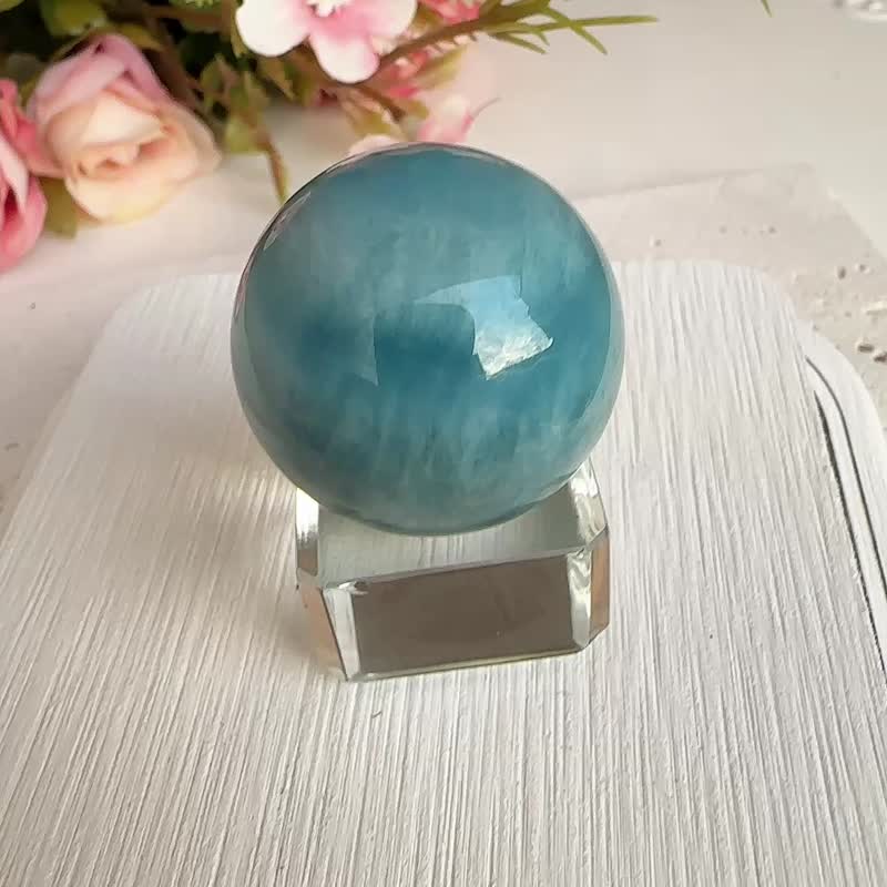 心忱-海藍寶球球 水晶球 擺件 - 其他 - 水晶 藍色