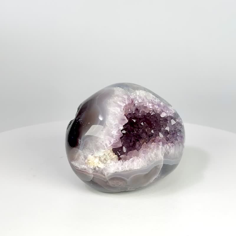 烏拉圭拋光異象錢袋 350302 - 擺飾/家飾品 - 水晶 紫色