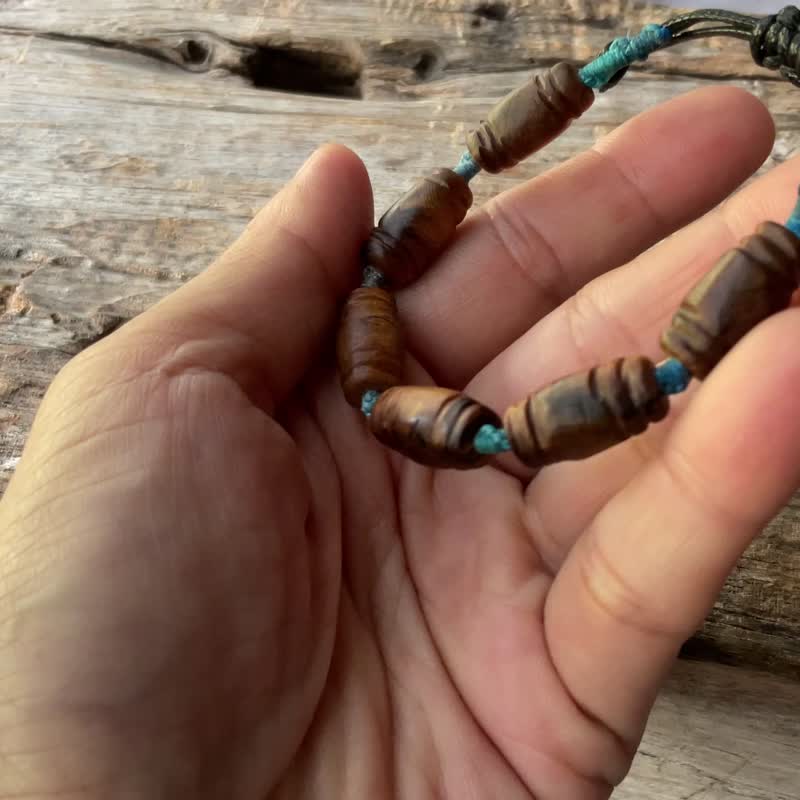 Simple. Xiao Nan log bracelet - Bracelets - Wood Multicolor