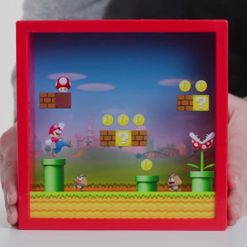 Super Mario Bros. Money Box Coin Bank, 18cm Height - กระปุกออมสิน - พลาสติก 