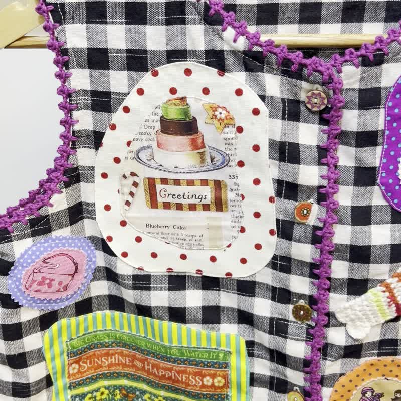 【Size L】 ウィムジカル・パッチワーク・チェックジャケット - トップス - コットン・麻 多色