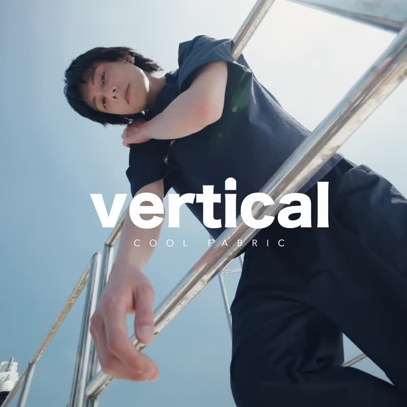 vertical-loose six-quarter sleeve top - เสื้อยืดผู้ชาย - ไนลอน ขาว