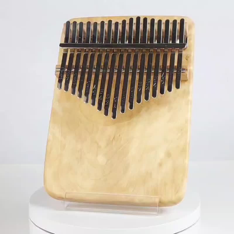 台灣黃杞木(閃光)拇指琴/17音拇指琴/KALIMBA - 吉他/樂器 - 木頭 金色