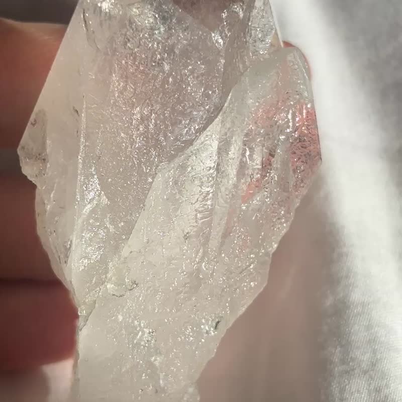 黃金 喜馬拉雅 透亮 星光 電路板 彩虹 白水晶簇 白晶 水晶原礦 - 擺飾/家飾品 - 水晶 透明