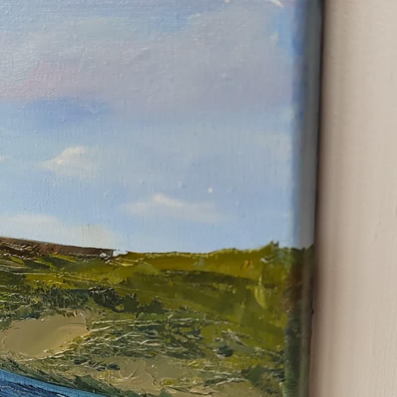 Bliss (Putyatin Island) Painting Oil on Canvas 27.5 W x 19.7 H x 0.7 D in - 壁貼/牆壁裝飾 - 其他材質 