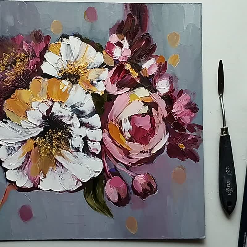 絵画】ボタニカルアート「ペチュニア」原画