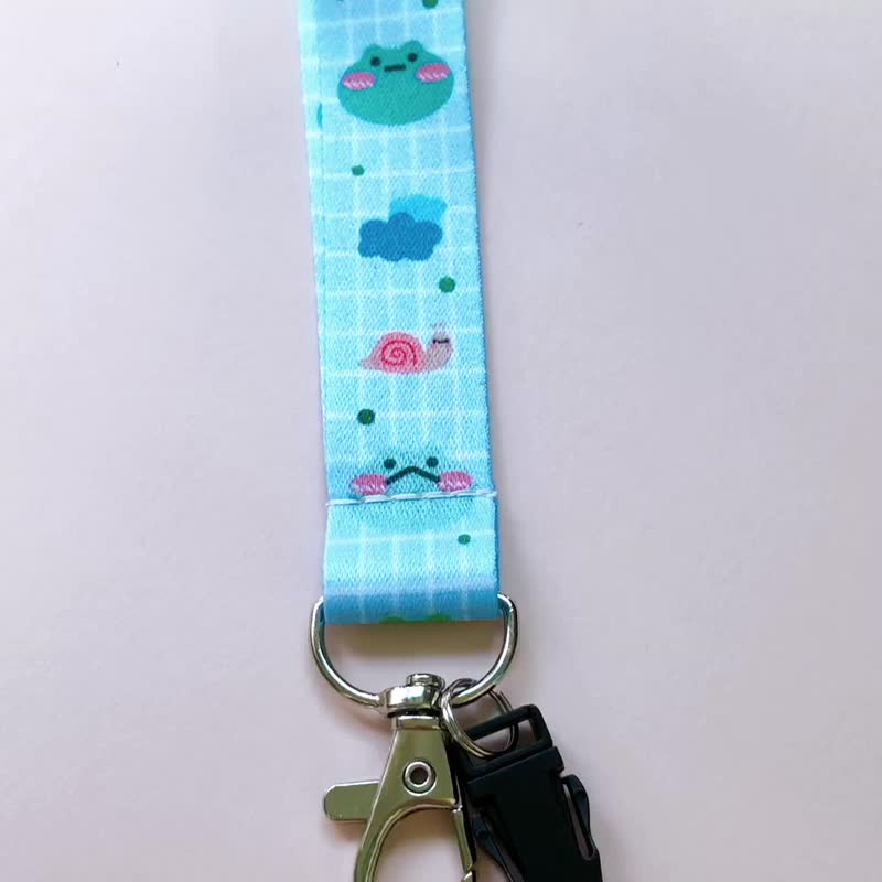 Frog Lanyard - เชือก/สายคล้อง - วัสดุอื่นๆ สีน้ำเงิน