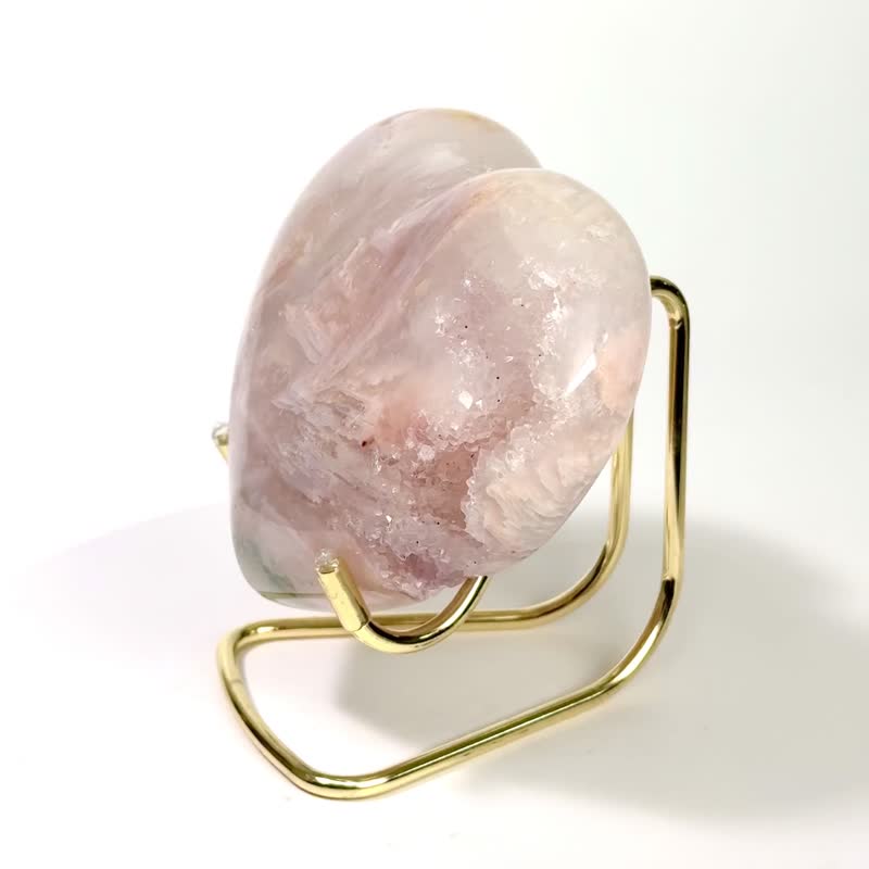 莫蘭迪瑪瑙愛心 850700 - 擺飾/家飾品 - 水晶 粉紅色