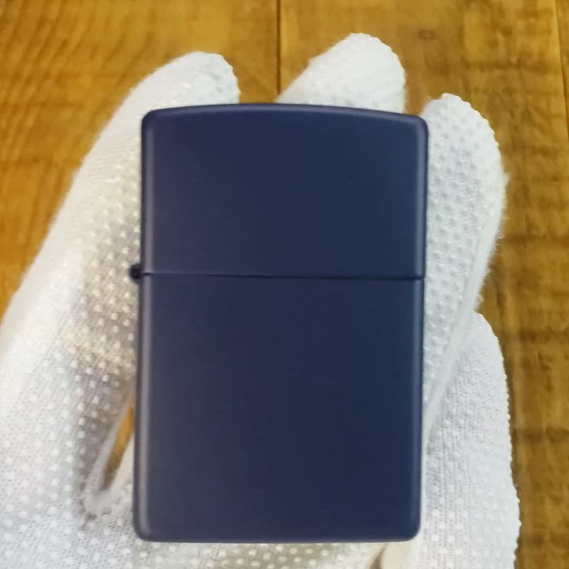 [ZIPPO official flagship store] Dark blue matte paint (plain) windproof lighter 239 - Other - Copper & Brass Blue