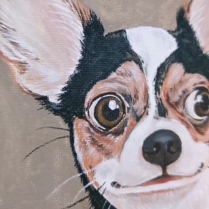 写真から ペット 絵画描きます アクリル画 ペット似顔絵 アクリル画【2層】1匹 – PawCanva