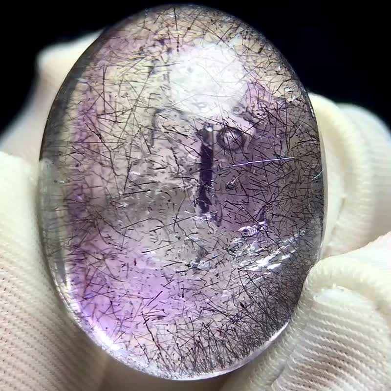 極品天然水膽吊墜  紫發晶超七和水膽共生水晶  十分罕見  水膽靈 - 吊飾/掛飾 - 玉石 