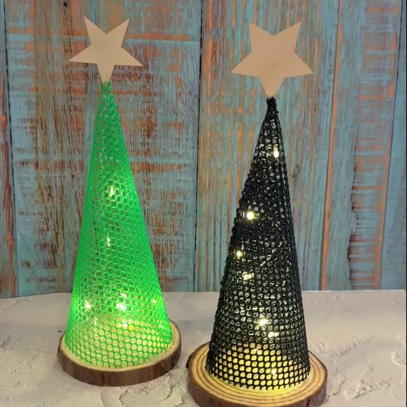 閃亮の聖誕樹 自然手作 聖誕裝飾  聖誕禮物 聖誕燈串 交換禮物 - 裝飾/擺設  - 其他材質 黑色