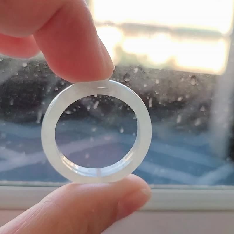 【親翠】天然翡翠 冰睛綠老種極潤種水美手指鐲18號戒圈 - 戒指 - 玉石 多色