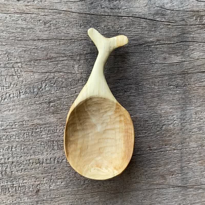 The Dolphin is Here: Hand-Carved Wooden Dolphin Scoop - Cutlery & Flatware - Wood 