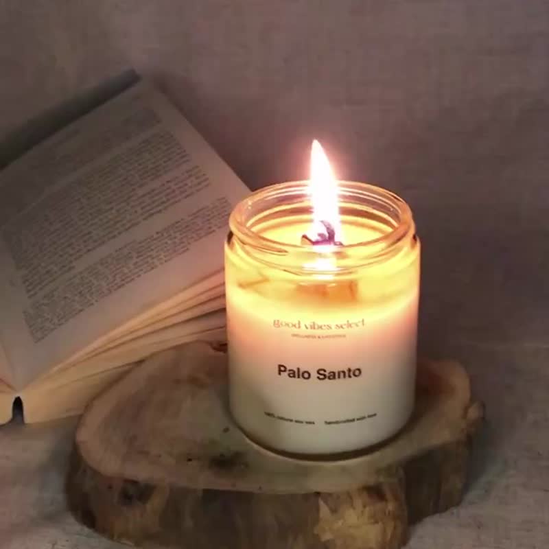 Wood Candles & Candle Holders White - [Preferential Package] PALO SANTO Peruvian Holy Wooden Candle x2 Birthday Gift Box