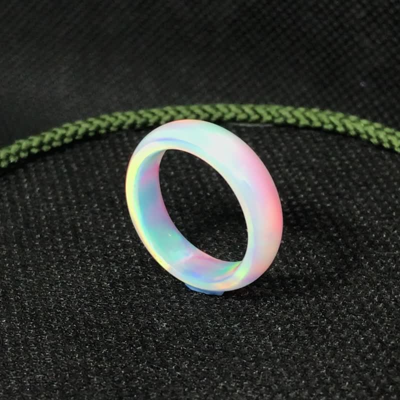 Hybrid Opal Ring Saiun - Shop hybrid-opal-art General Rings - Pinkoi