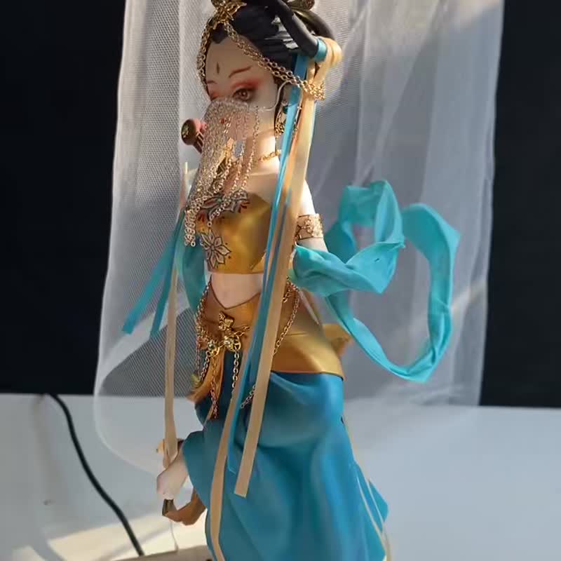 敦煌風粘土手辦擺件中國非遺手工藝文創禮品裝飾工藝品娃娃手辦 - 擺飾/家飾品 - 黏土 