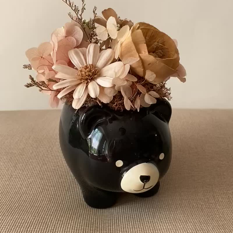 療癒盆花. 花禮.生日禮物.結婚賀禮.畢業禮.居家擺飾.開幕賀禮 - 乾燥花/永生花 - 植物．花 橘色
