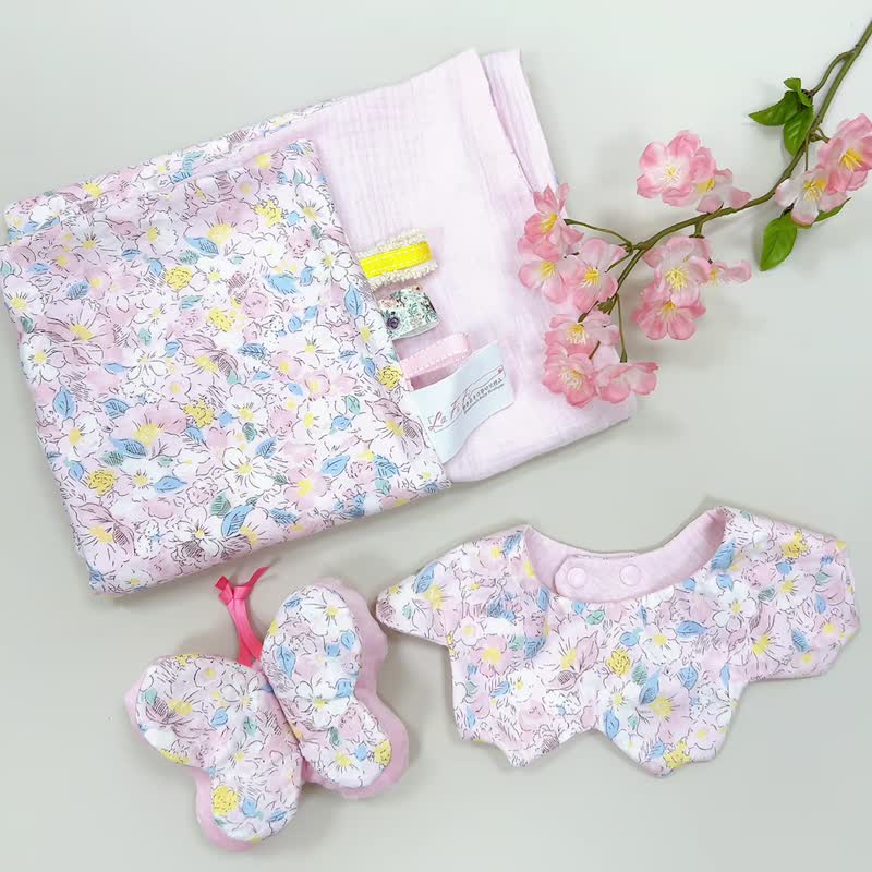 Baby Full-Month Shower Gift Box-sakura - ของขวัญวันครบรอบ - ผ้าฝ้าย/ผ้าลินิน สึชมพู