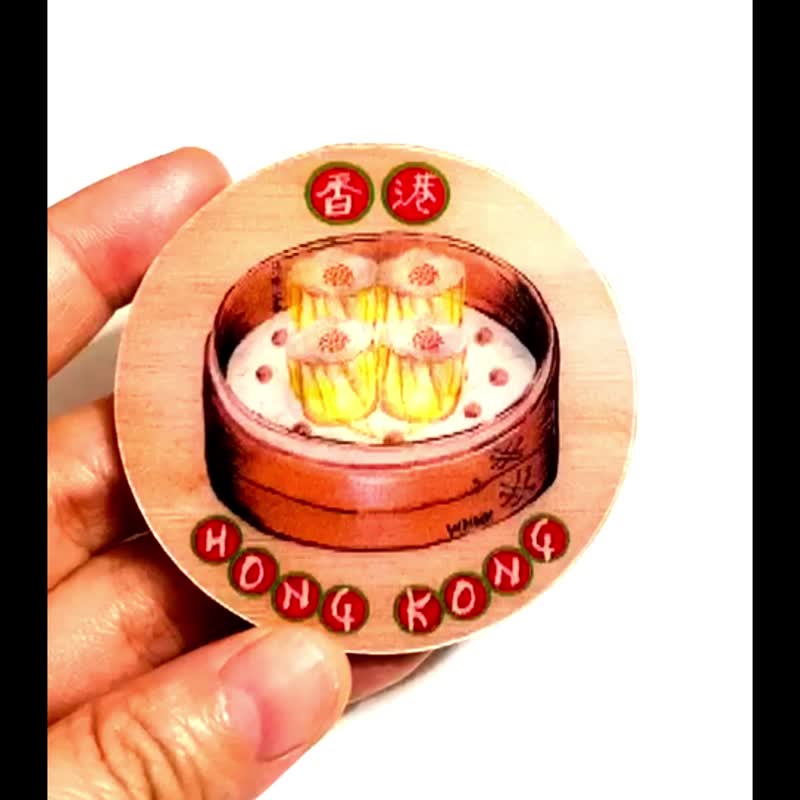 Hong Kong Dim Sum Magnet (Lenticular) - Magnets - Other Materials 