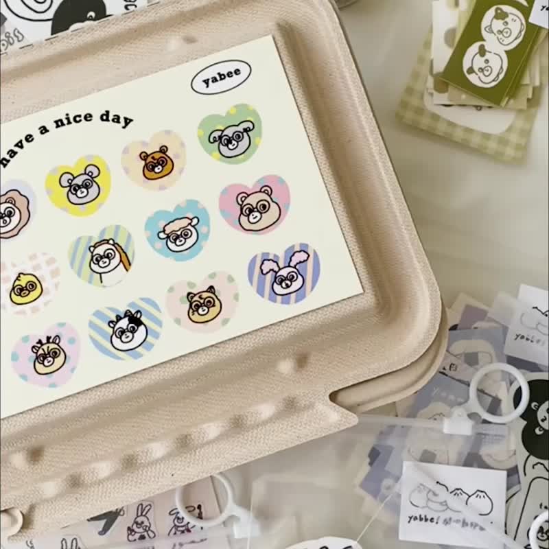 [Pinkoi Exclusive Combination] Stationery Full Gift Box Set - สติกเกอร์ - กระดาษ หลากหลายสี
