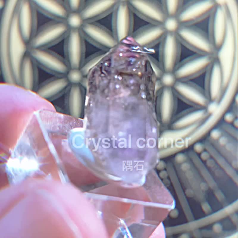 256莫桑比克黑紫超七雙尖骸骨水晶 - 擺飾/家飾品 - 水晶 