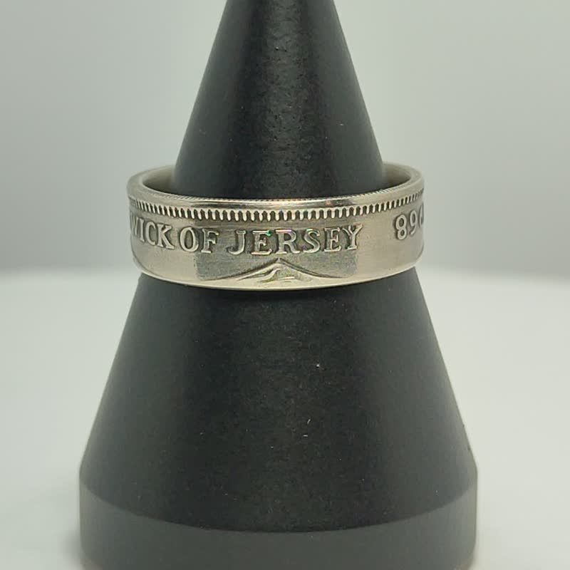 Coin Ring Jersey 5 new pence 1968-1980, Ring For Man Jersey, Jersey Coin Ring - 戒指 - 其他金屬 