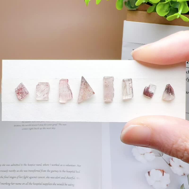 橘黑色系 超七 限量 自選石 耳環 受注製作 客製化 超高頻率水晶 - 耳環/耳夾/耳骨夾 - 水晶 多色