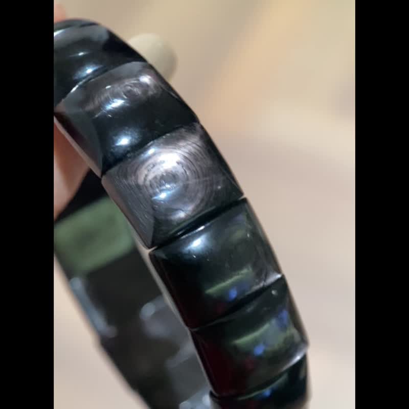 頂級 金運石 16.5mm 手牌 手鏈 招財 防小人 休息之石 - 手鍊/手環 - 水晶 