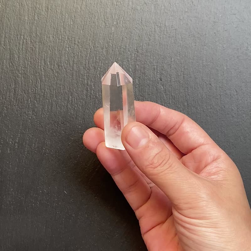 天然冰透藍針白水晶能量柱 天使之翼 避邪擋煞 趨吉開運 快速出貨 - 擺飾/家飾品 - 水晶 多色