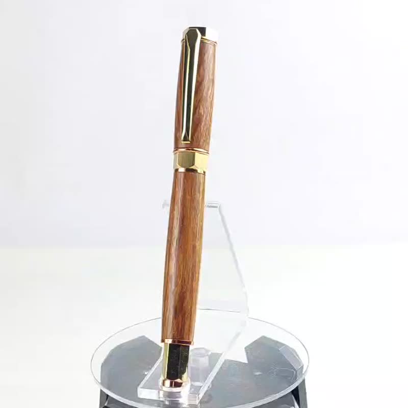 Hedgehog Rosewood Magnetic Ball Pen/Handmade Ball Ball Pen/KOBE Handmade Pen - Rollerball Pens - Wood Brown