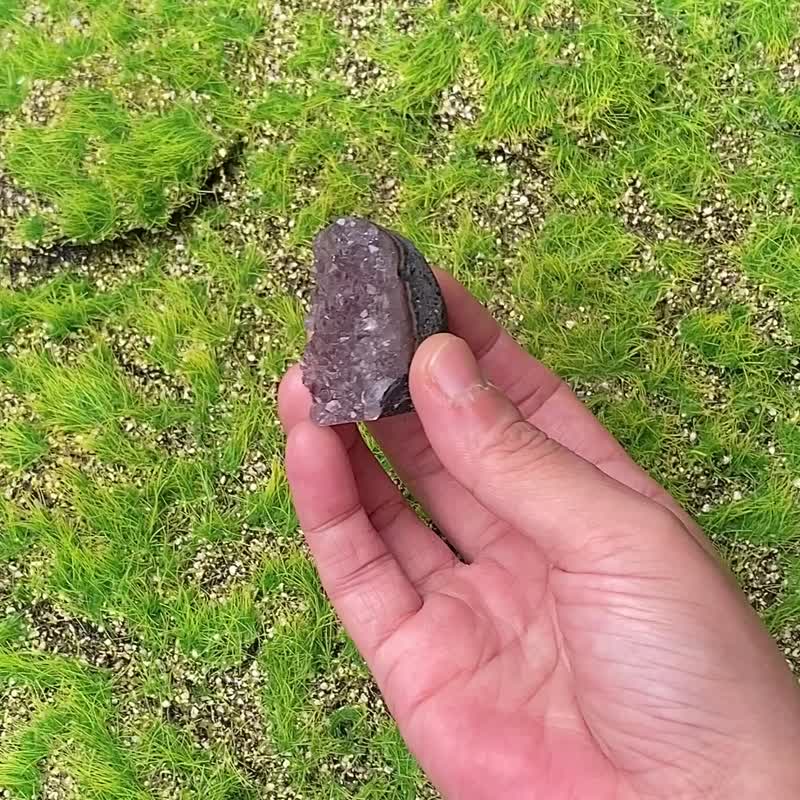 小小能量擺件-鴻運當頭 小迷你紫紅色紫晶鎮 紫水晶 快速出貨 - 擺飾/家飾品 - 水晶 紫色