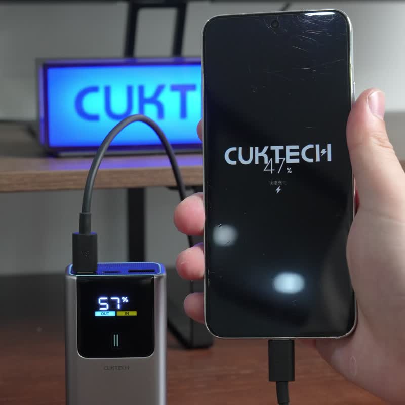 CCC認證 CUKTECH 酷態科 PB1055 10號MINI 行動電源 10000mAh-55W - 尿袋/行動電源/充電線 - 其他材質 銀色