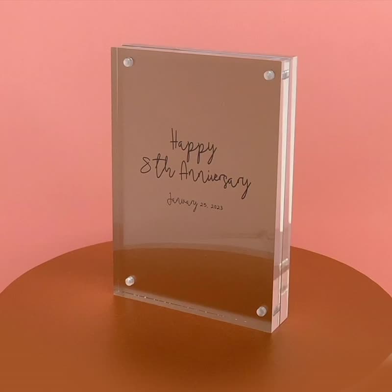 Customized Spotify Song Acrylic Frame Gift Mother Day's Gift for Mom - Items for Display - Acrylic Gold