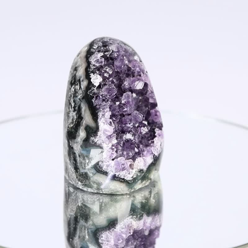 ESP Thumb Crystal Town 760103 Good Luck Amethyst Small bourgeoisie can easily buy it - ของวางตกแต่ง - คริสตัล สีม่วง