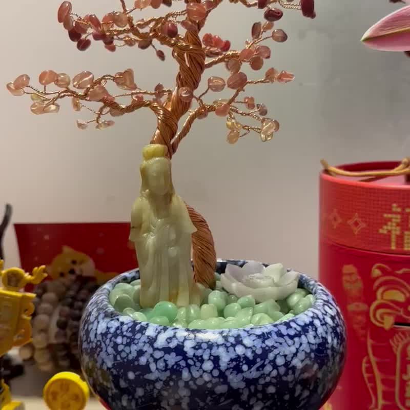 Buddhist meditation crystal tree - Items for Display - Crystal Multicolor